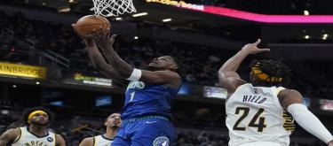 Nesmith's 19 points saved the Pacers from a 123-112 victory over the Timberwolves.
